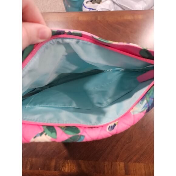 Vera Bradley Mailbag Tropical Paradise Body Cross Bag Floral Pink Green - Picture 5 of 5